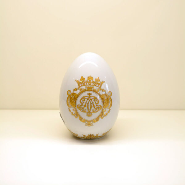 Uovo decorazione oro "Blanche Royal"
