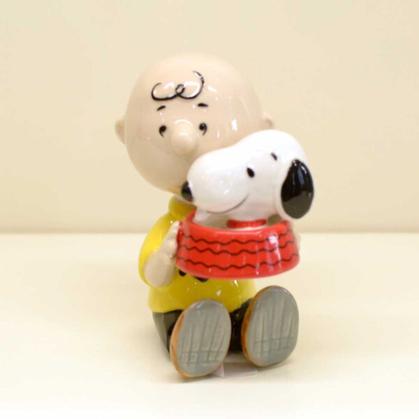 Charlie Brown e Snoopy con ciotola