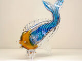 Pesce multicolor in vetro di Murano GA13516