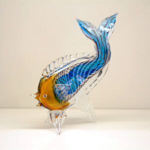 Pesce multicolor in vetro di Murano GA13516