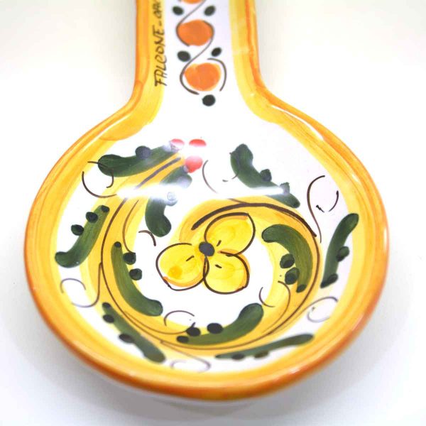 Poggia mestolo in ceramica di Caltagirone