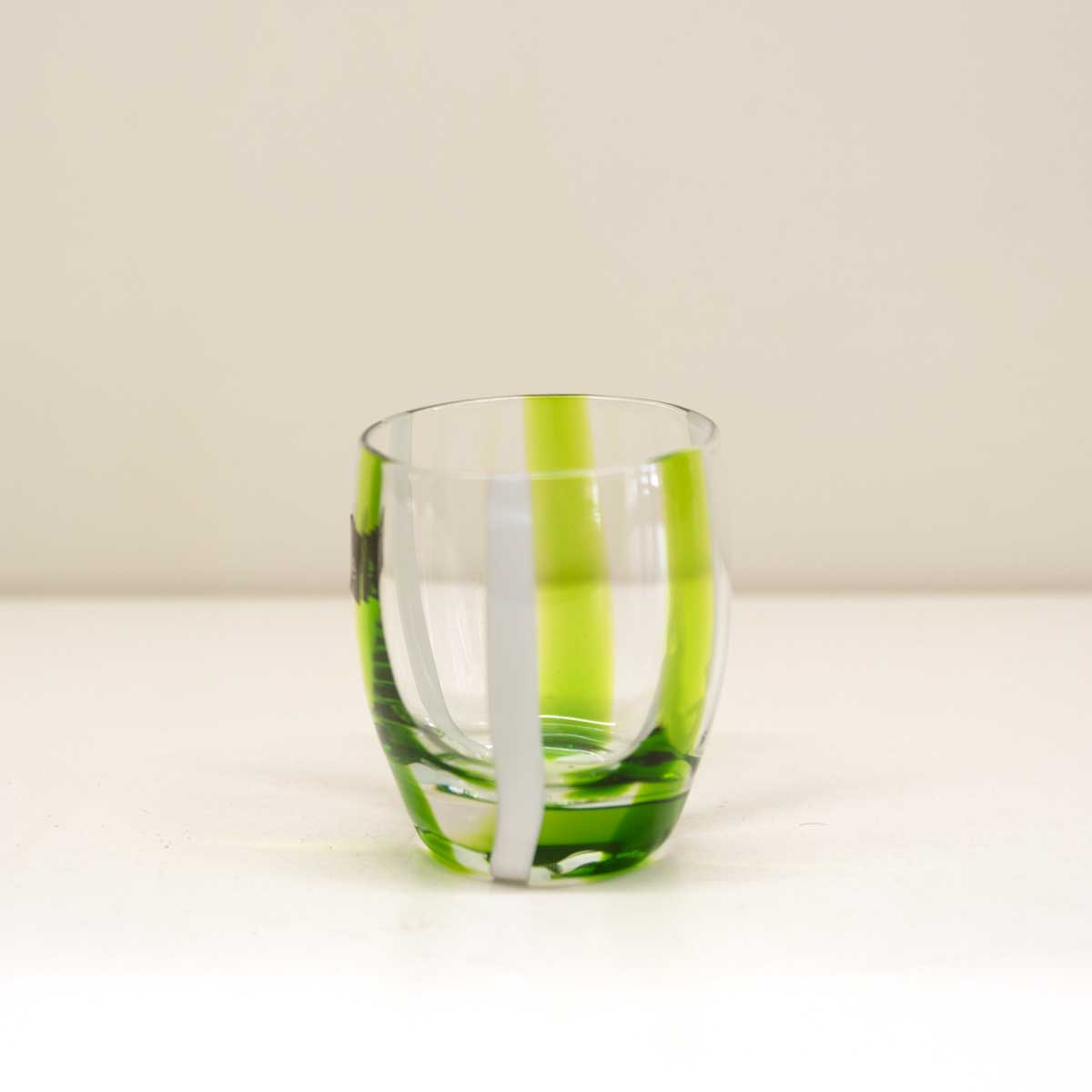 6 Bicchieri Liquore “Lines Green” - Classic Gallery