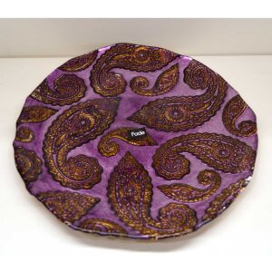 Vassoio Rotondo / Piatto Dolci“ Kashmir Purple”