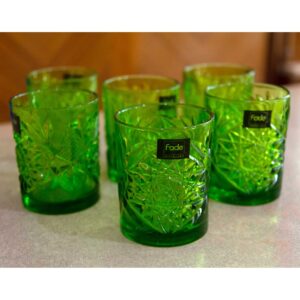 Confezione 6 Bicchieri Colore Verde