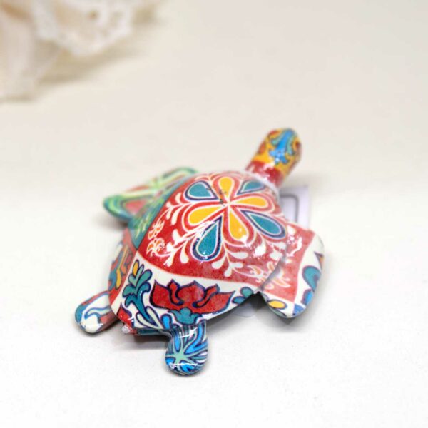Tartaruga in resina decorata colori assortiti