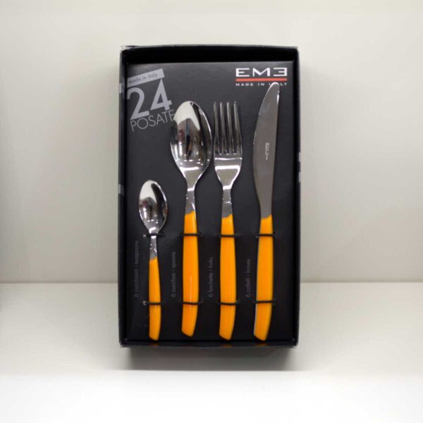 Servizio di posate 24 pezzi P13CR ARANCIO