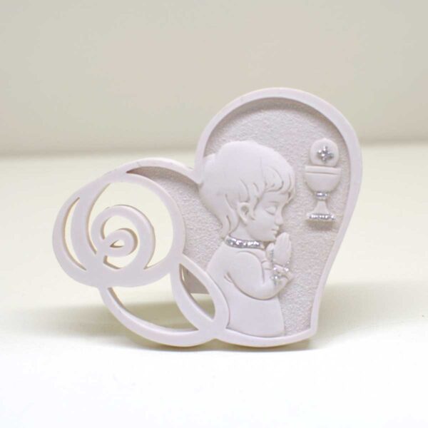 Bomboniere comunione soggetto bambino decorazione con glitter