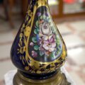 Lampada stile antico "Petrolio" decorata a mano e firmata
