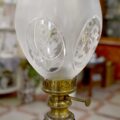 Lampada stile antico "Petrolio" decorata a mano e firmata
