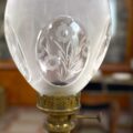 Lampada stile antico "Petrolio" decorata a mano e firmata