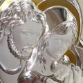 Capezzale Sacra Famiglia con decorazione oro