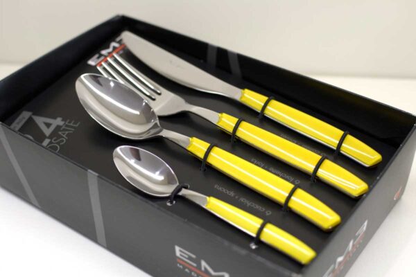 Servizio di posate 24 pezzi P13CR GIALLO