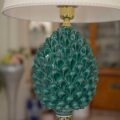 Lume da tavolo con paralume colore avorio