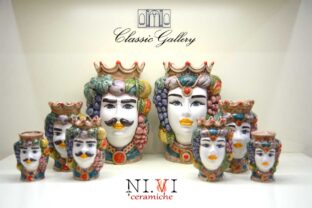 Coppia Teste di moro decoro "New Vintage"
