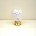 Vaso Testa Donna decoro oro
