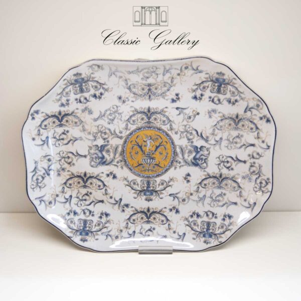 Vassoio rettangolare decoro Blue Versailles Vassoio rettangolare decoro Blue Versailles