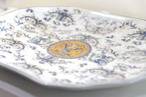 Vassoio rettangolare decoro Blue Versailles Vassoio rettangolare decoro Blue Versailles