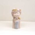 Figurina mezzo busto Ragazza con farfalla