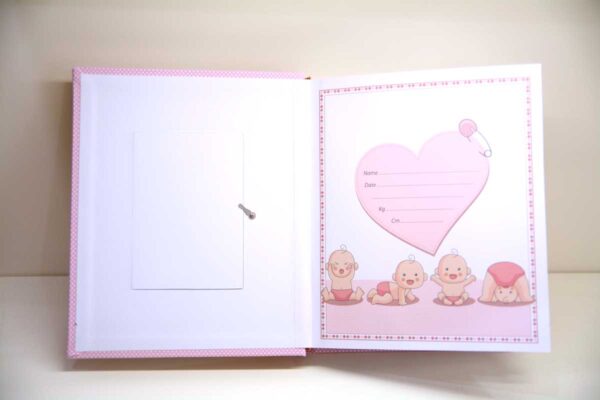 Album – Diario Portafoto Decoro Rosa Pois Con Orsetto