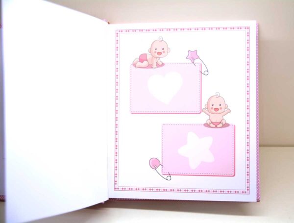 Album – Diario Portafoto Decoro Rosa Pois Con Orsetto