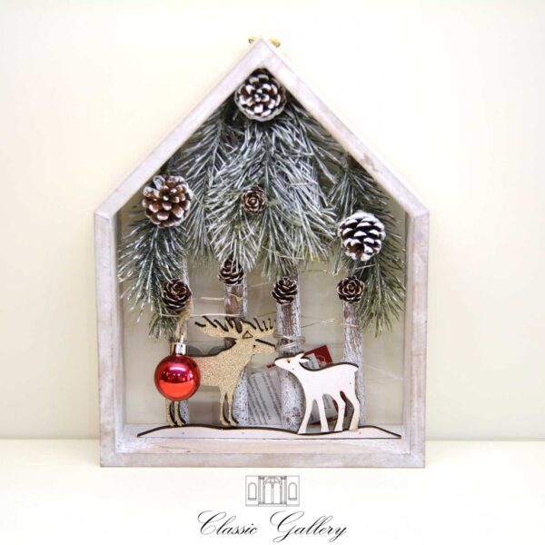 Decorazione Casetta Con Luce Christmas Red Vibes