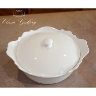 Servintavola Con Coperchio Kalika Bianco