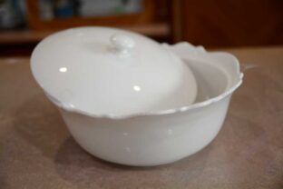 Servintavola Con Coperchio Kalika Bianco