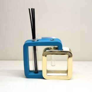 Vaso Profumatore Quadrato colore ottanio blu