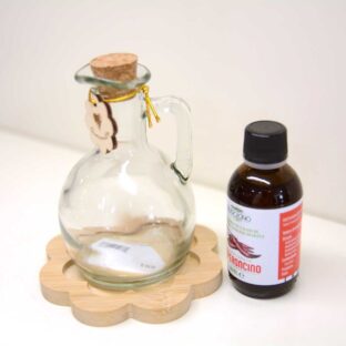 Oliera Con Base In Legno ed Olio Evo