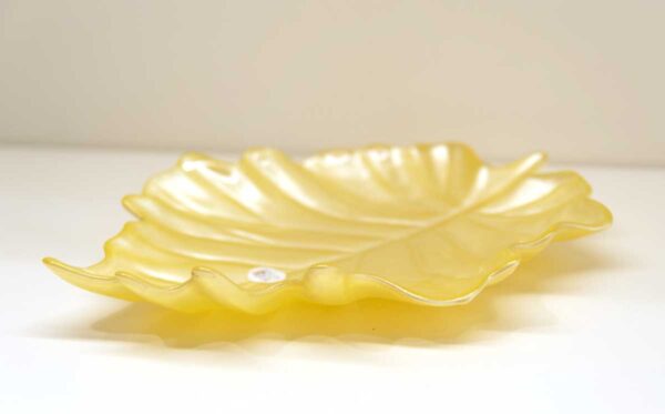 Vassoio A Forma Di Foglia "Valentina Giallo"