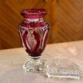 Vaso Portafiori Incamiciato Bordeaux