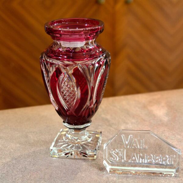 Vaso Portafiori Incamiciato Bordeaux
