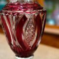 Vaso Portafiori Incamiciato Bordeaux