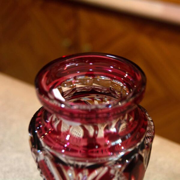 Vaso Portafiori Incamiciato Bordeaux