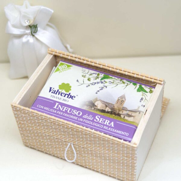 Scatola Bambù Con 20 Tisane