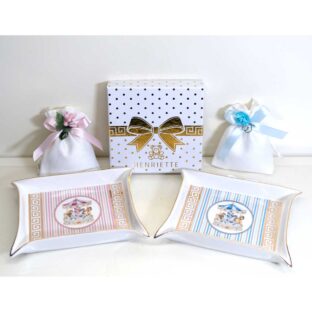 Piattino Svuota tasche rettangolare Azzurro – Rosa