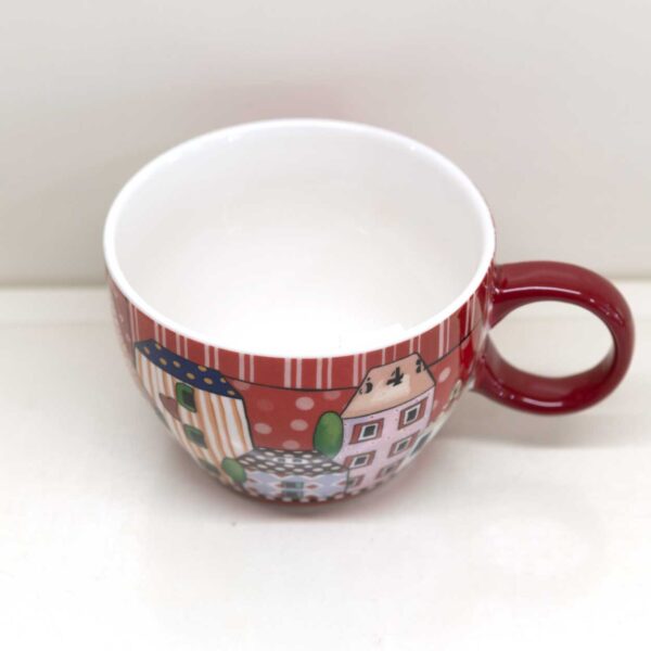Tazza Colazione Paese Mio Rosso