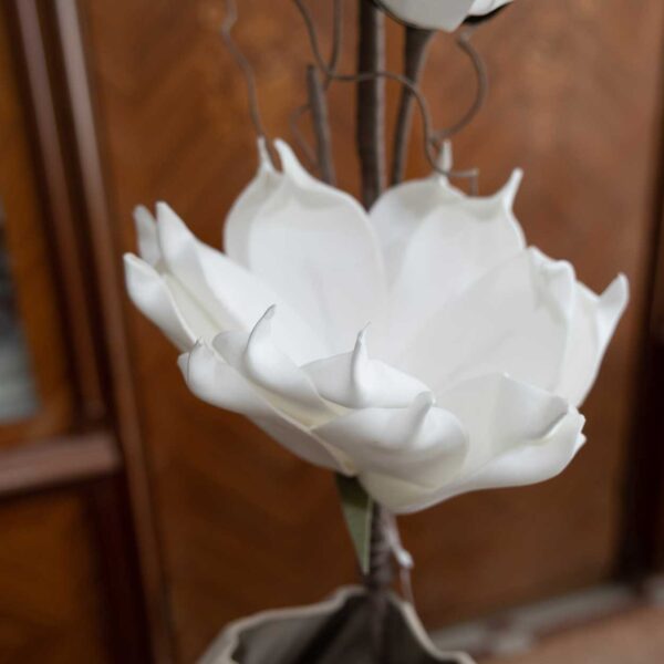 Ramo Fiore Artificiale "Magnolia Bianca" Ramo Fiore Artificiale "Magnolia Bianca"