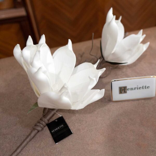 Ramo Fiore Artificiale "Magnolia Bianca" Ramo Fiore Artificiale "Magnolia Bianca"