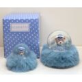 Globo Orsetto Azzurro Vetro e Peluche