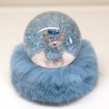 Globo Orsetto Azzurro Vetro e Peluche