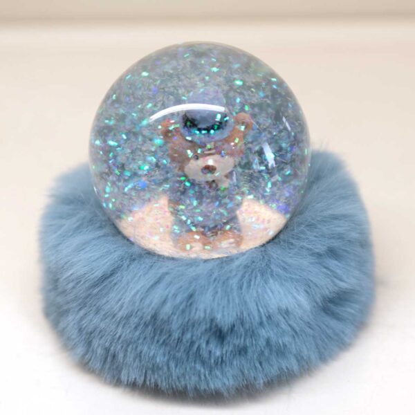 Globo Orsetto Azzurro Vetro e Peluche