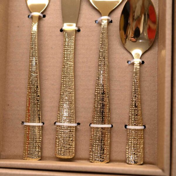 Servizio di posate 24 pezzi Oro Lucido Servizio di posate 24 pezzi Oro Lucido