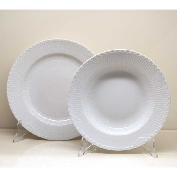 Servizio Piatti 53 pezzi "White Half Lace" Royal Copenhagen