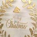 Piatto Natalizio “Merry Christmas” Oro