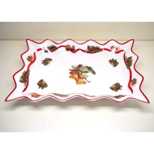 Centro Tavola Rettangolare Smerlato "Christmas Whishes"