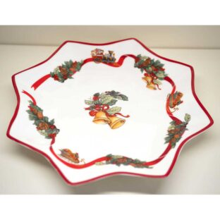 Piatto Natale Smerlato “Christmas Whishes”