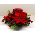 Centrotavola Natalizio "Stella di Natale Rossa"