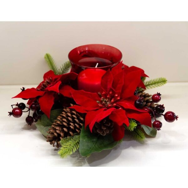 Centrotavola Natalizio "Stella di Natale Rossa" Centrotavola Natalizio "Stella di Natale Rossa"