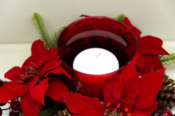 Centrotavola Natalizio "Stella di Natale Rossa" Centrotavola Natalizio "Stella di Natale Rossa"